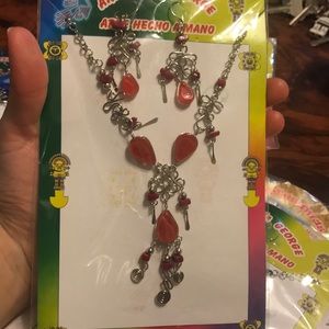 Necklace and earings